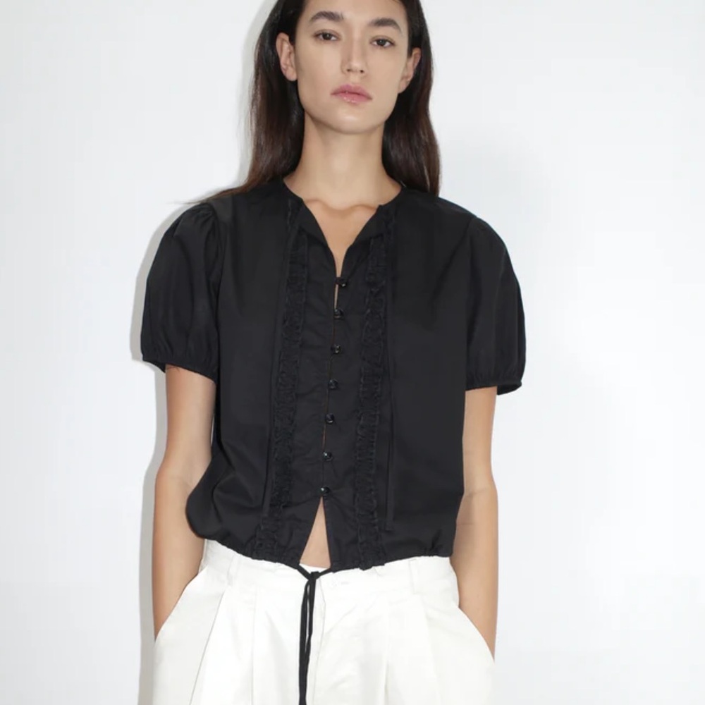 DEIJI STUOIOS - DOUBLE FRILL TOP - Picture 2 of 6